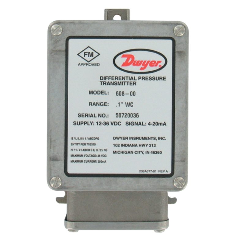 Series 608 Intrinsically Safe Differential Pressure Transmitter