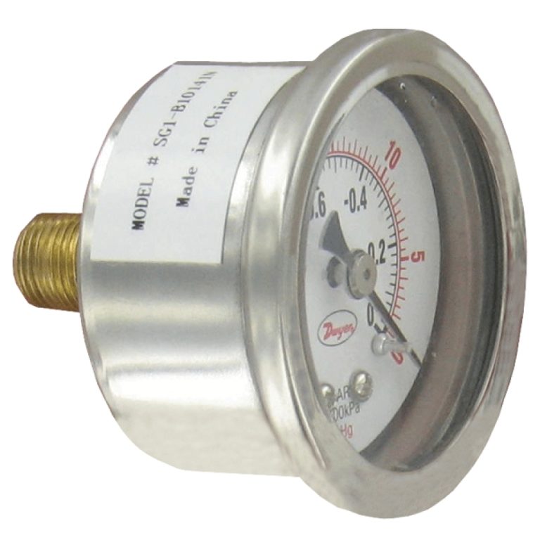 Series SG1 1.5" Stainless Steel Industrial Pressure Gage