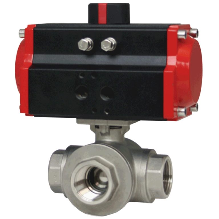 Series WE31 3-Way NPT Stainless Steel Ball Valve